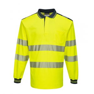 PW3 Hi-Vis Polo Shirt L/S T184